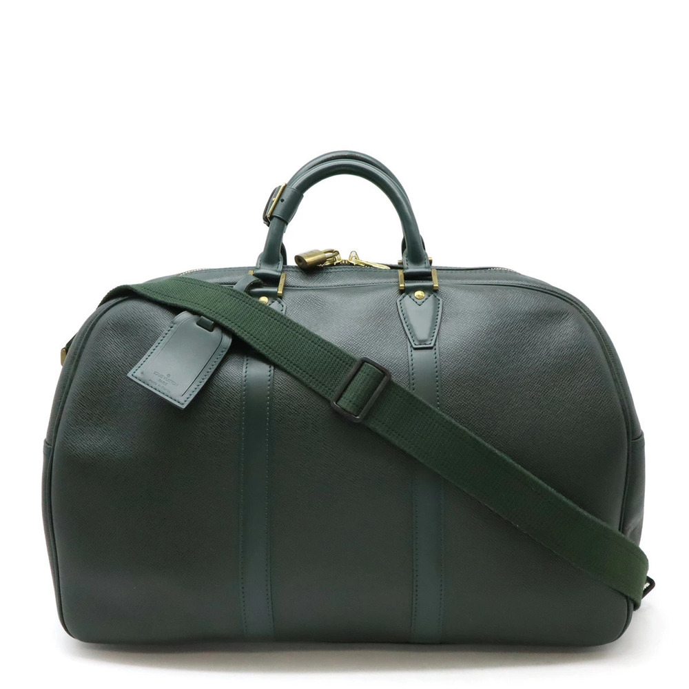 LOUIS VUITTON Taiga Kendall Boston Bag Travel Shoulder Epicea Green